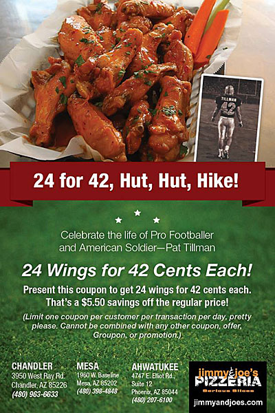 Post image for Saturday: 42-cent wings at Jimmy & Joe’s Pizzeria