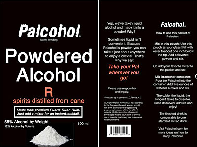 Post image for Feds yank approval of Valley man’s powdered alcohol