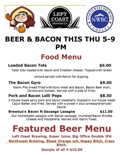 Post image for It’s time for Hungry Monk’s monthly Beer & Bacon Night