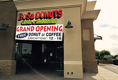 Post image for Get free doughnut or coffee at new BoSa Donuts in Gilbert
