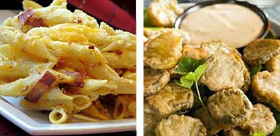 Post image for Weekend specials at Murphyâ€™s Law: Bacon mac & cheese, deep-fried pickle chips