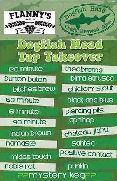 Post image for Tonight: Dogfish Head tap takeover at Flanny’s