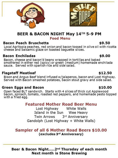 Post image for Hungry Monk’s Beer & Bacon Night highlights tonight’s East Valley craft beer events