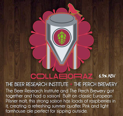 Post image for The Perch, Beer Research Institute tap collaboration beer