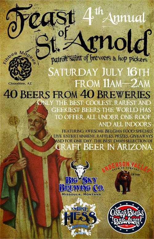 Post image for Here’s the amazing tap list for Saturday’s Feast of St. Arnold at Fibber Magees